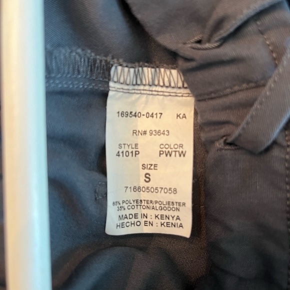 Cherokee Workwear Scrubs Charcoal Gray Small Petite - Picture 4 of 9